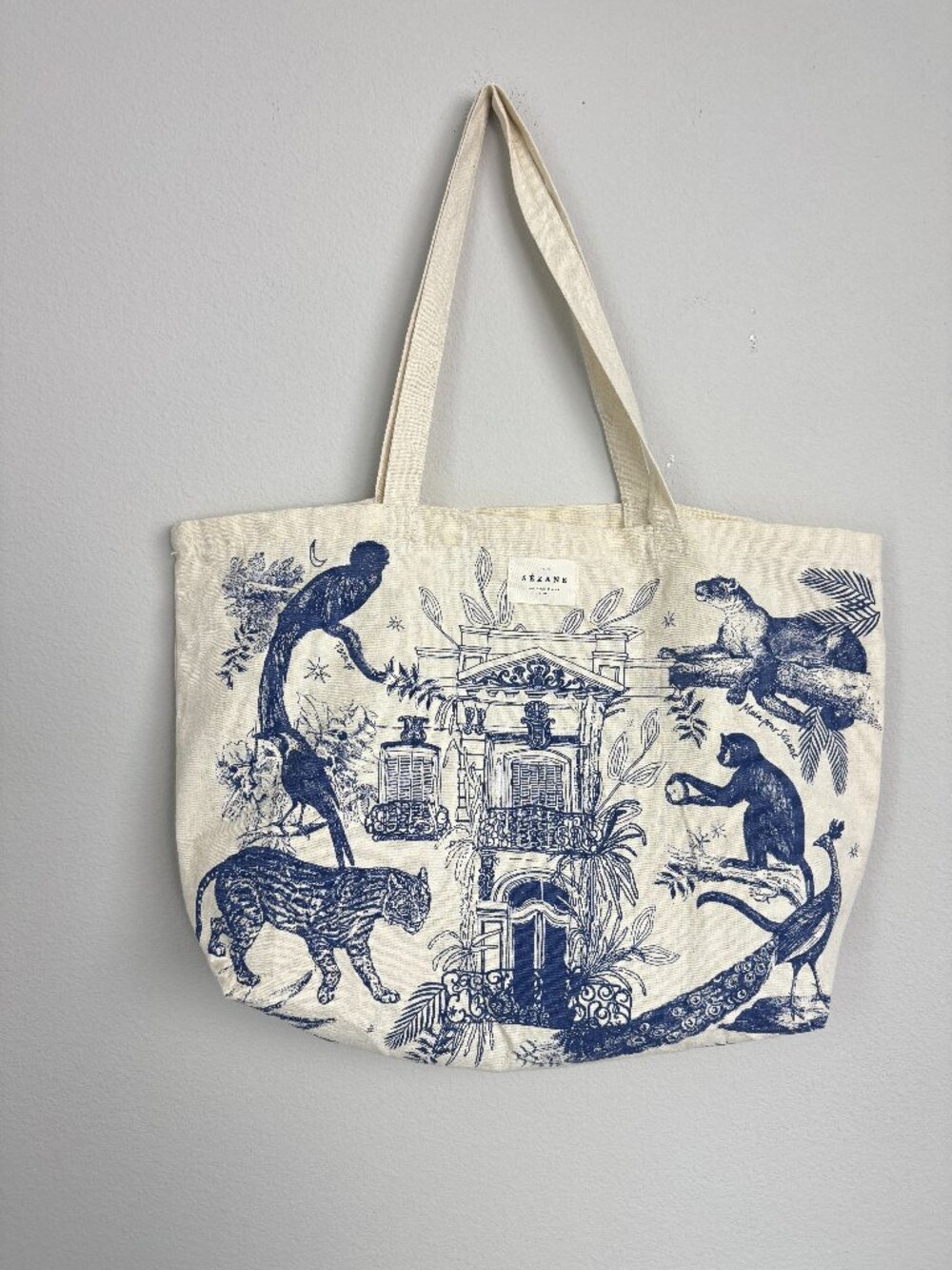 Sezane × Maia Bunge Paradiso Jungle Canvas Tote - Picture 2 of 7